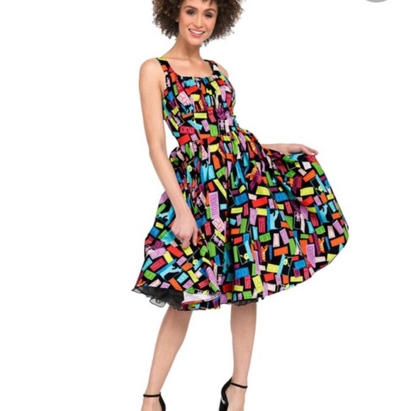 Monsters Inc Disney Parks Cotton Dress Retired Multicolor print - Picture 1 of 13